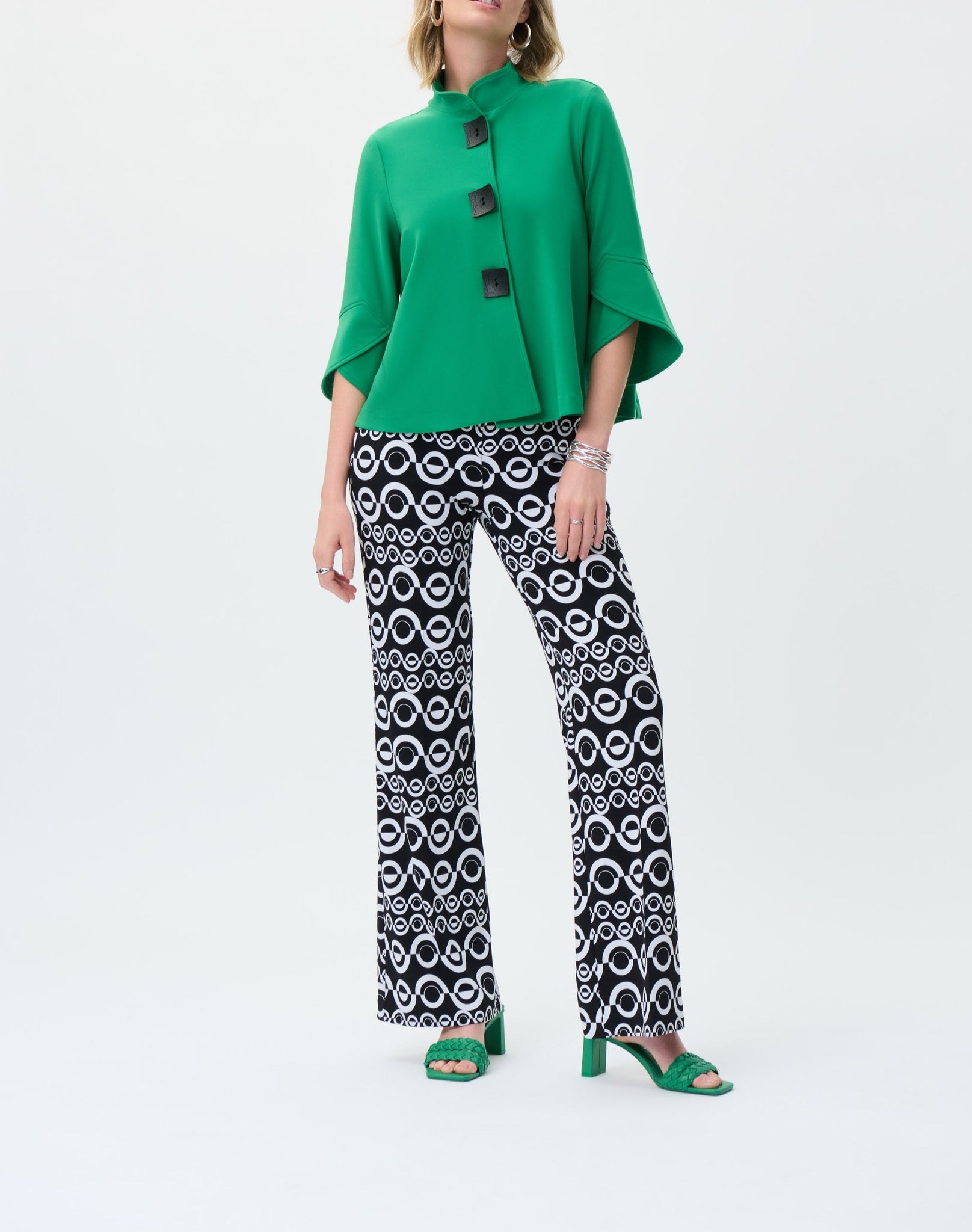 Big Button Swing Jacket | Foliage