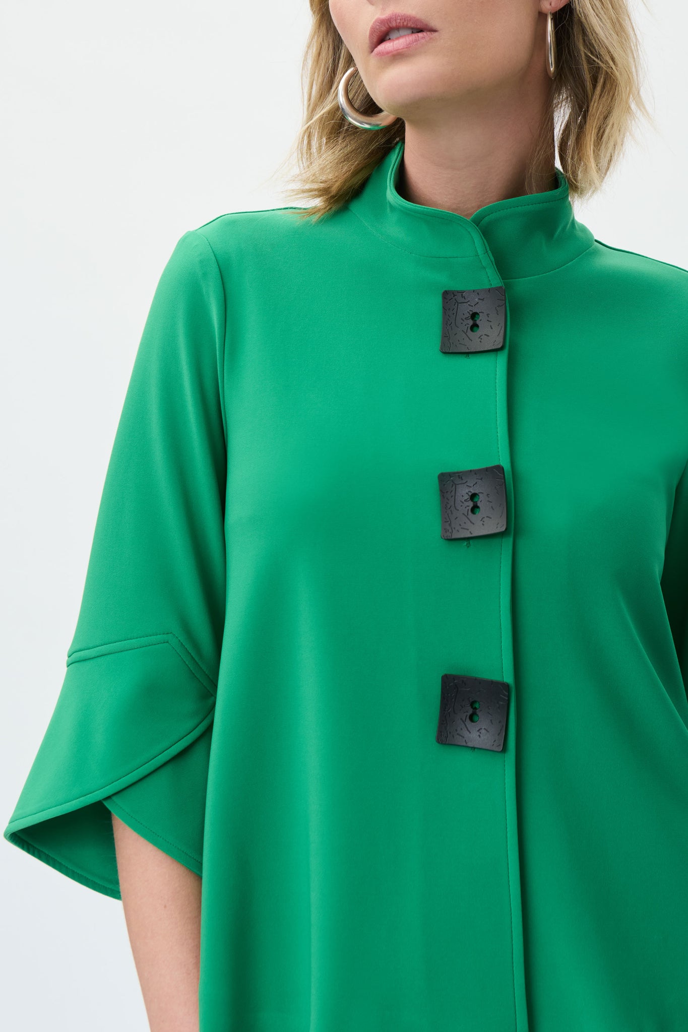 Big Button Swing Jacket | Foliage
