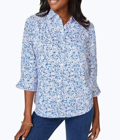 Brushstroke Leaves Non-Iron Shirt