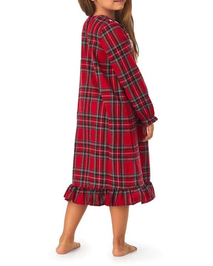 Toddler & Girls Red Tartan Nightgown