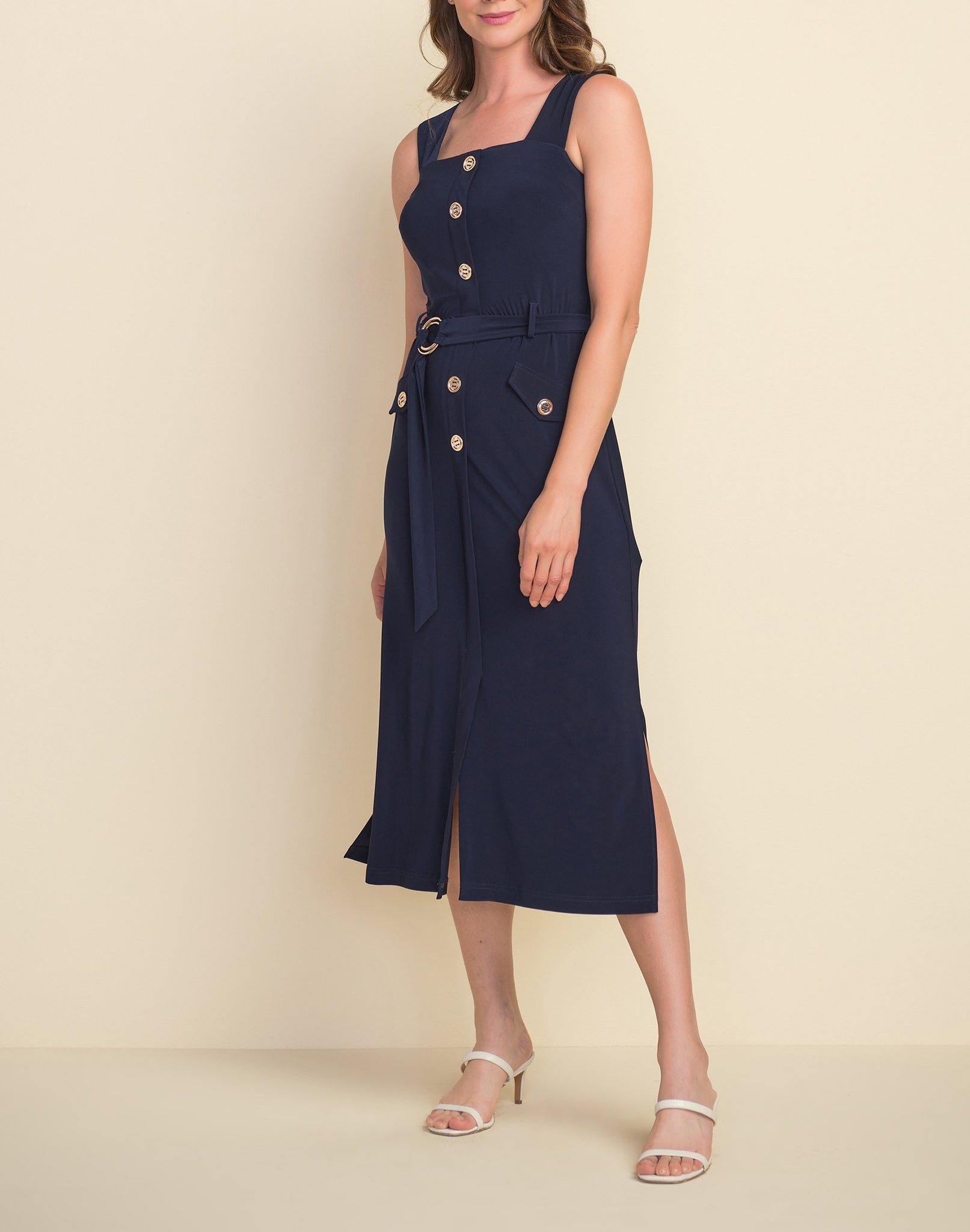 joseph ribkoff button dress