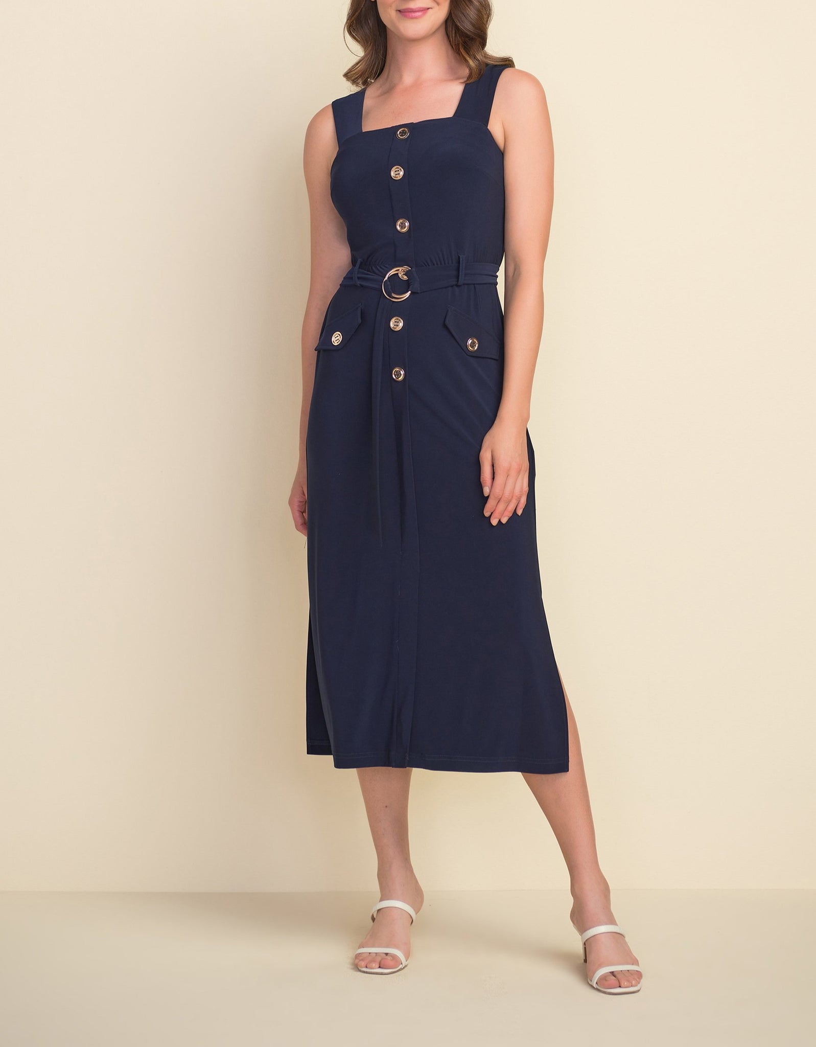 joseph ribkoff button dress