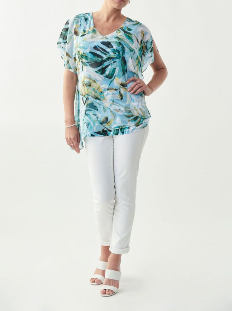 Short Sleeve Palm Blouse