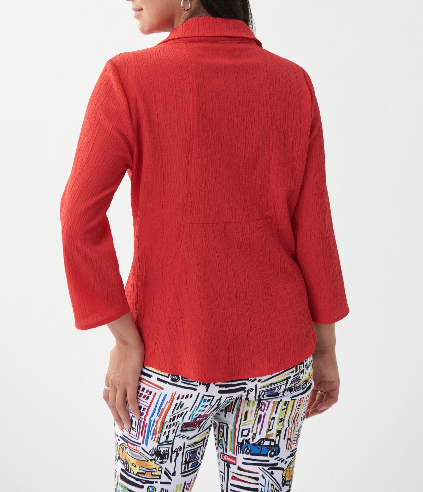 Ruched Collar Blouse