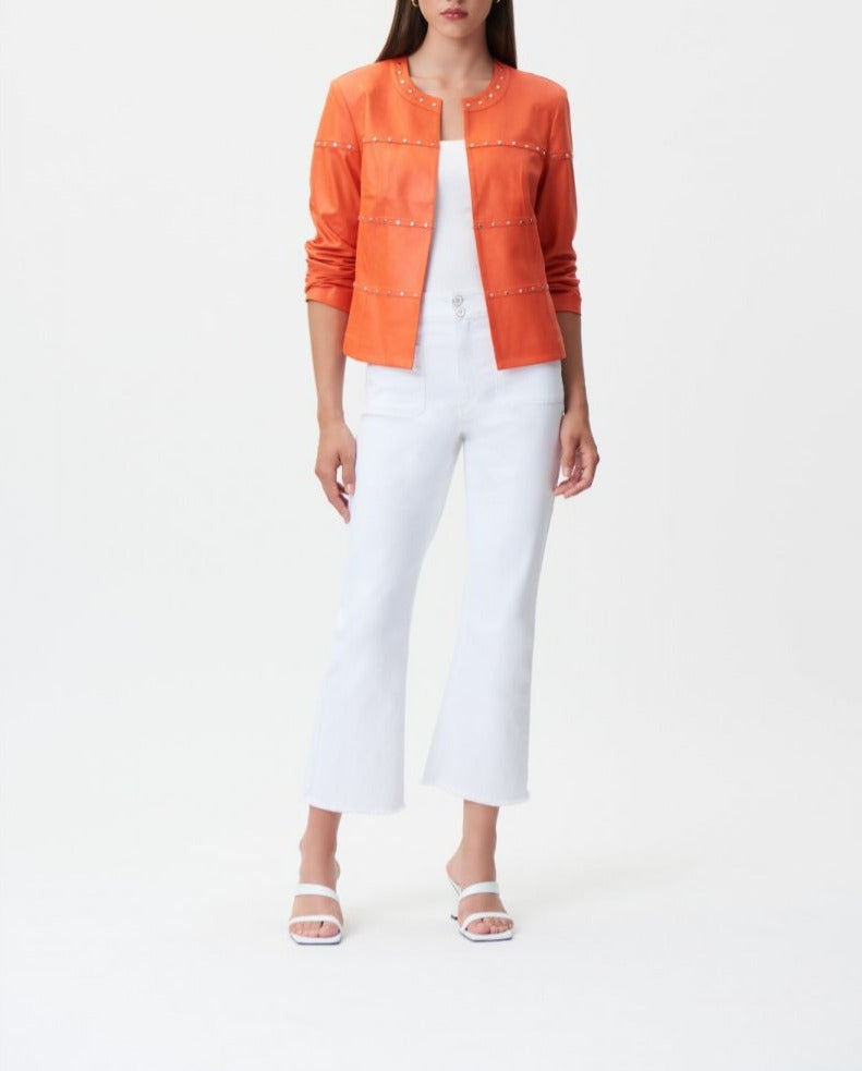 Faux Suede jacket | Orange 