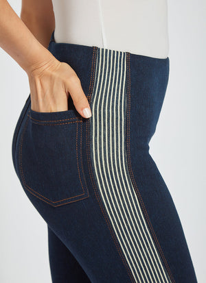 Saturday Cropped Denim Leggings | Lysse