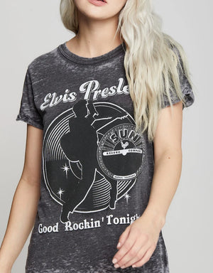 Band Tee Elvis | Black and white