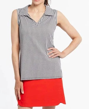 UPF 50+ PERFORMANCE SLEEVELESS TOP | Chalk