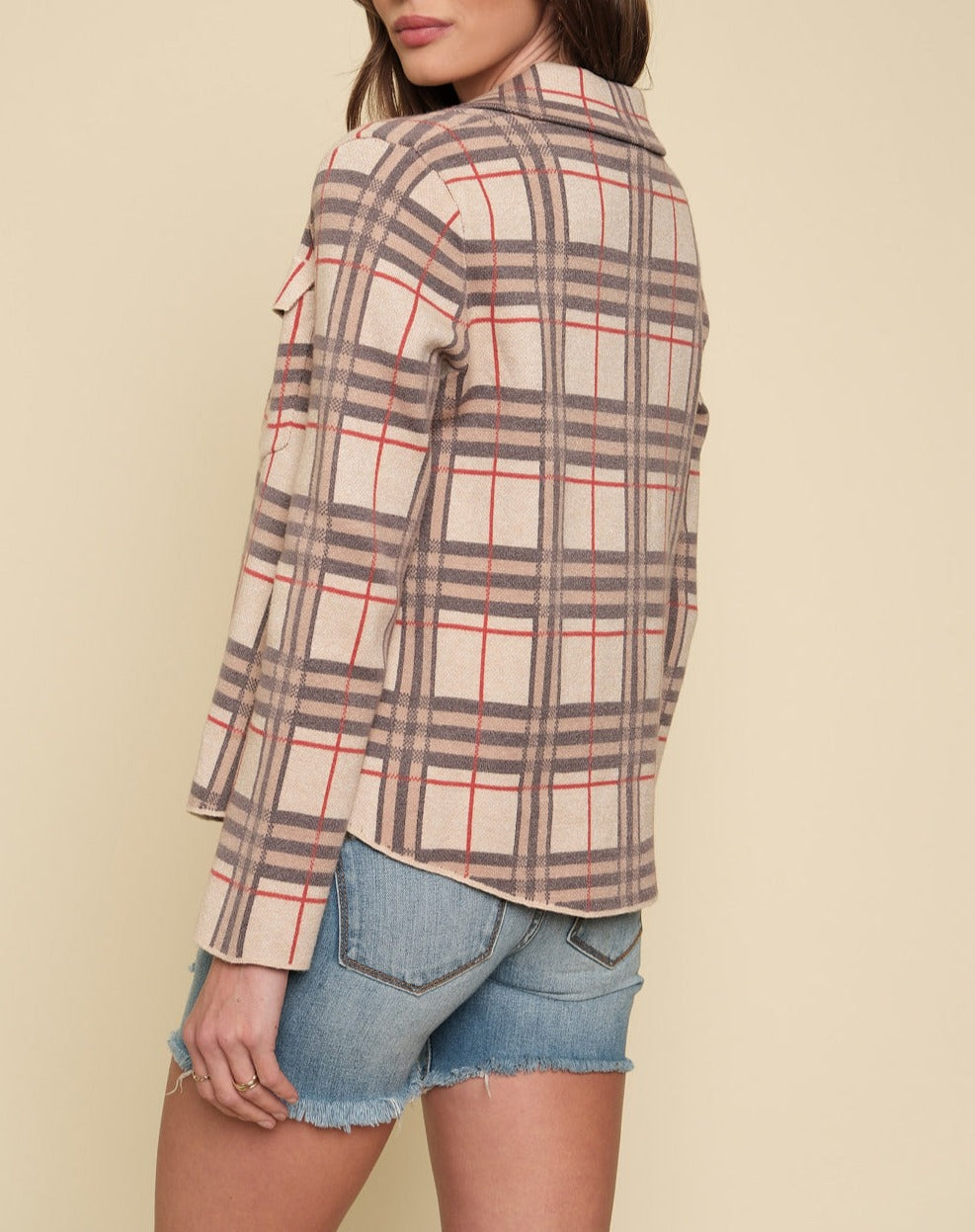 Patterned Jacket | Almond 