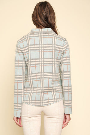 Patterned Jacket | Soft Blue 