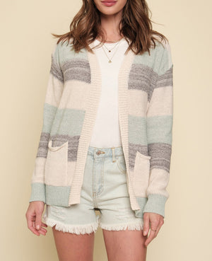 Open Sweater Cardigan | Multi 