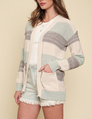Open Sweater Cardigan | Multi 