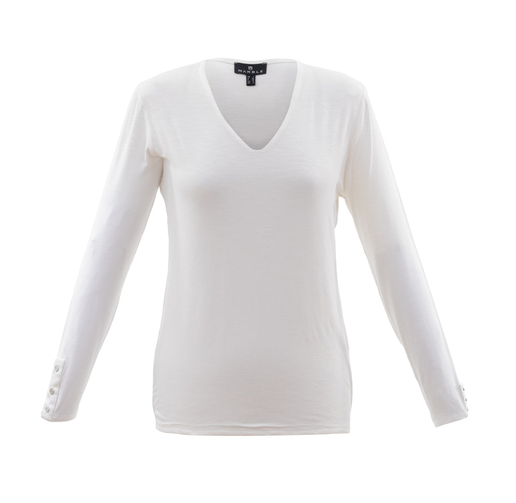 V-Neck Long Sleeve Tee