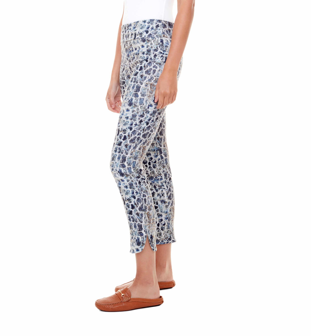 COBBLE PETAL-SLIT SLIM PANT | UP!