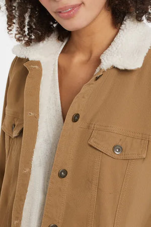 Long Shacket with Sherpa Lining | Nutmeg