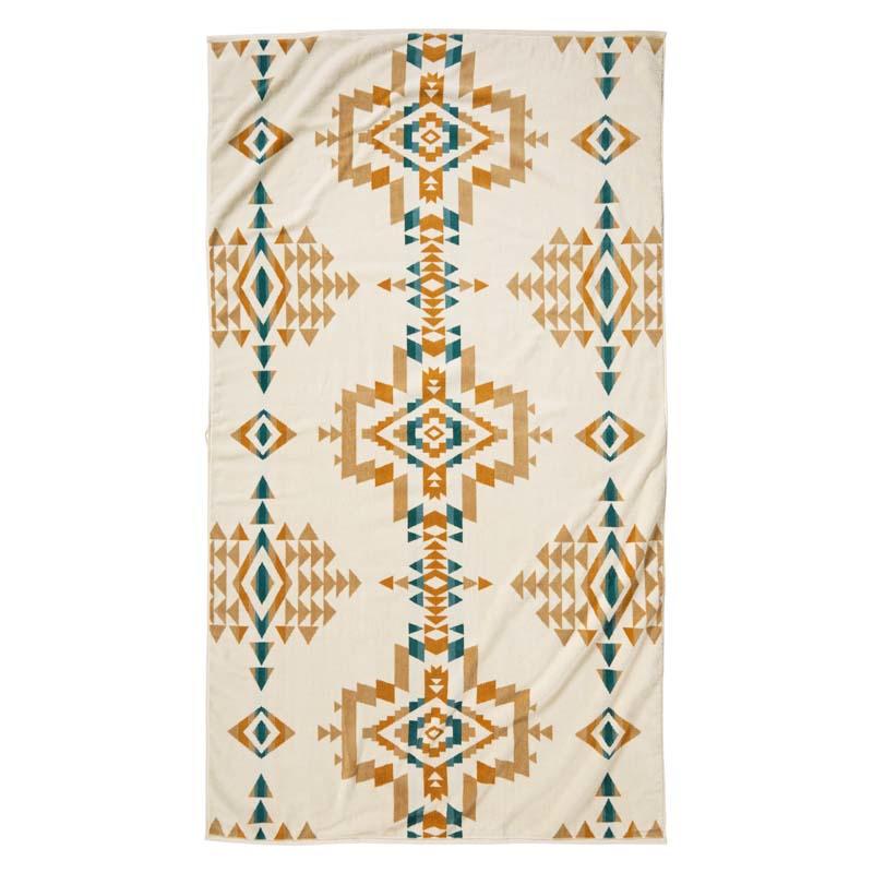 Jacquard Beach Towel | Rock Point Ivory Mix