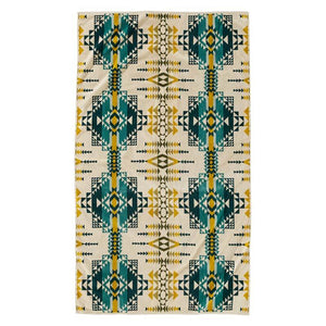 Jacquard Beach Towel | Pilot Rock Olive