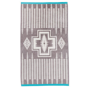 Jacquard Beach Towel - Harding Grey