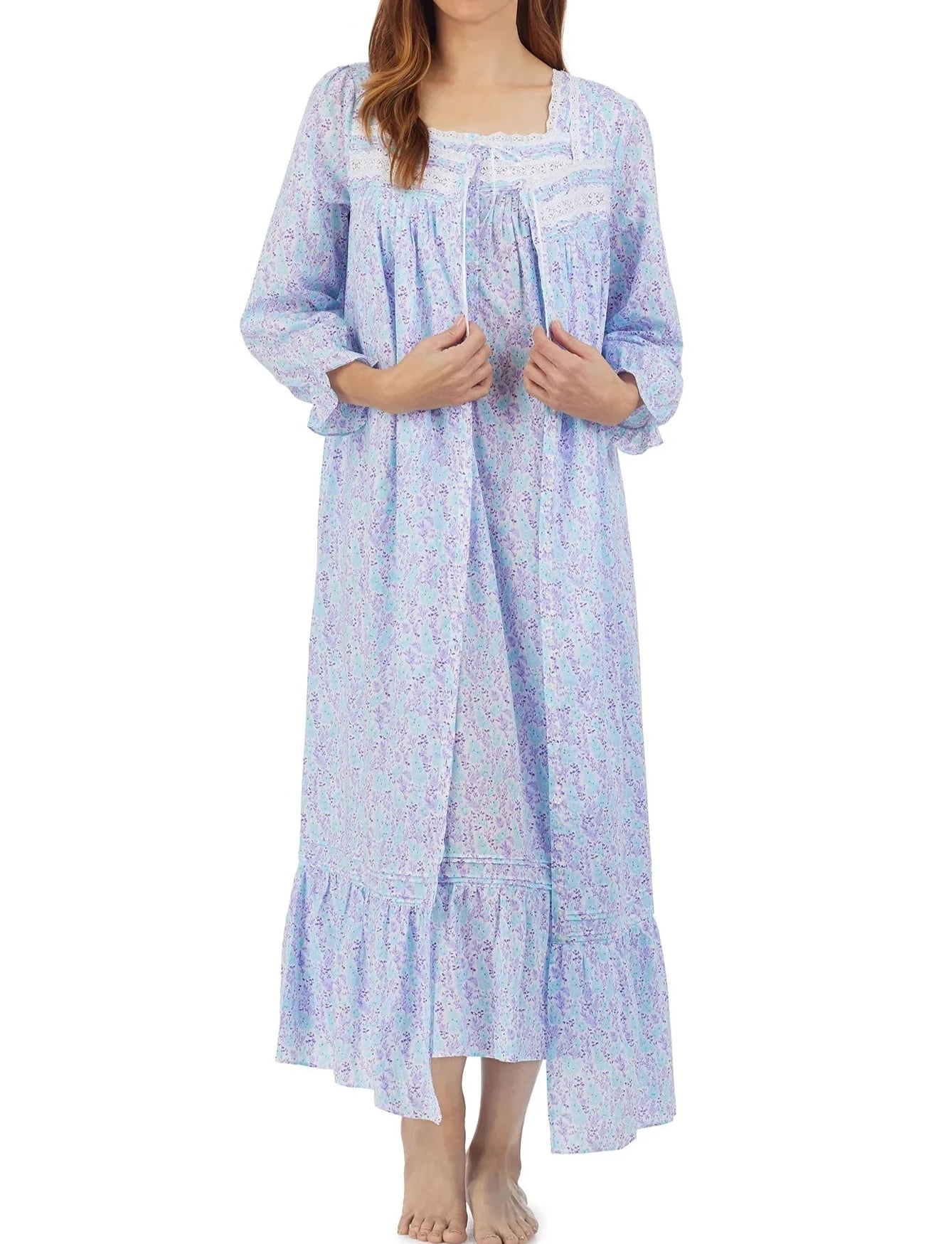 Wildflower Lupine Ballet Button Robe