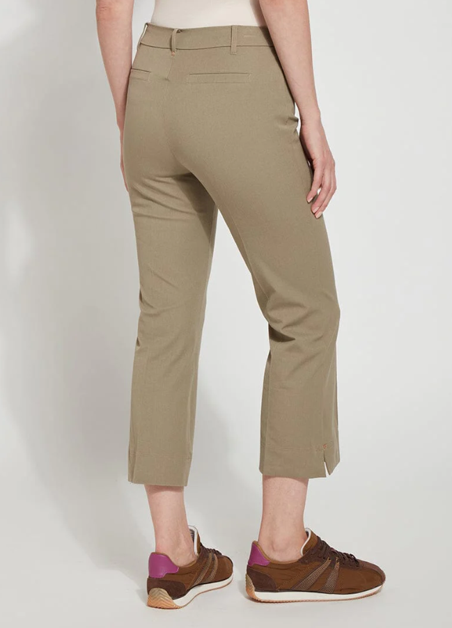 Amanda Cropped Bootcut Pants | Deep Khaki