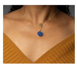 Blue gold Necklace