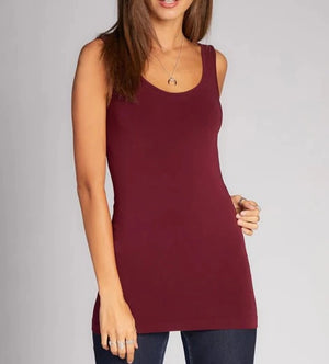 Bamboo Reversible Tank | Bordeaux 