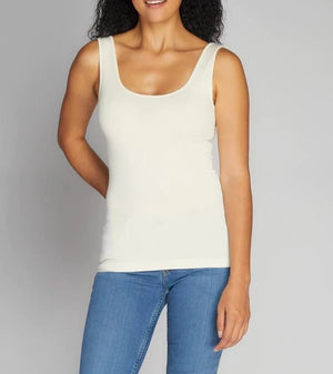 Bamboo Reversible Tank | Ivory