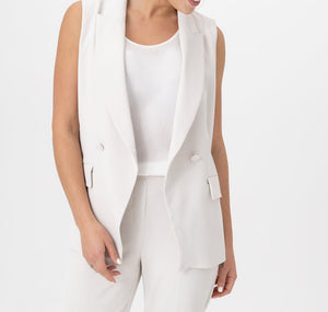 Button Front Vest | Cloud