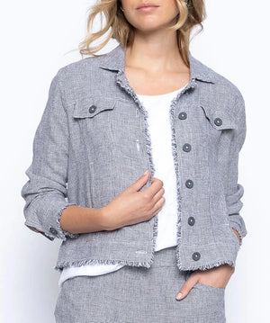 Casual Chic Jacket | Grey White