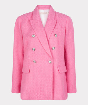 Double Button Blazer | Pink