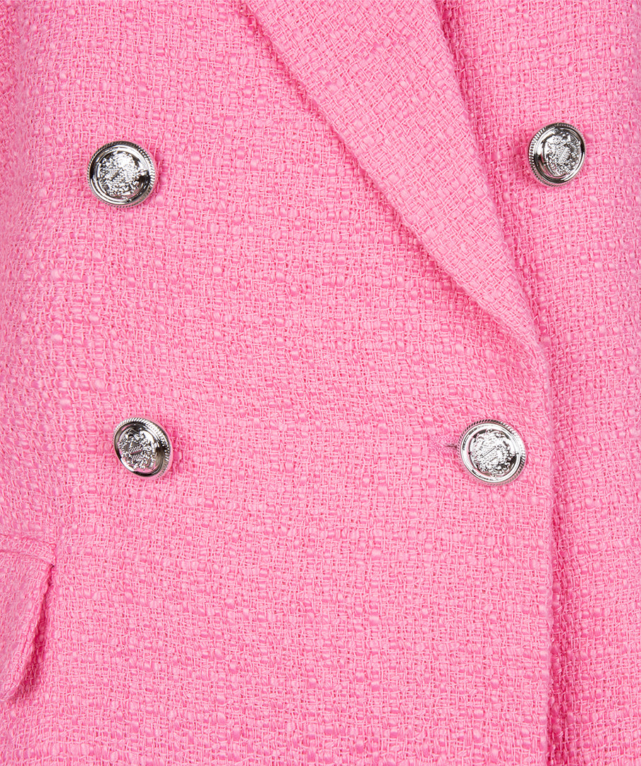 Double Button Blazer | Pink