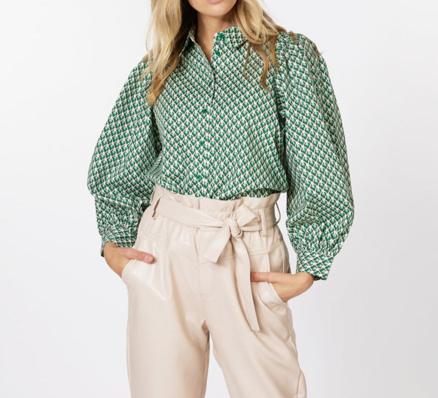 3/4 Sleeve Blouse | Geoprint