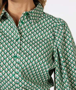 3/4 Sleeve Blouse | Geoprint