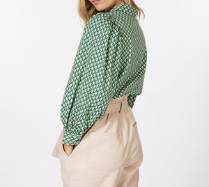 3/4 Sleeve Blouse | Geoprint