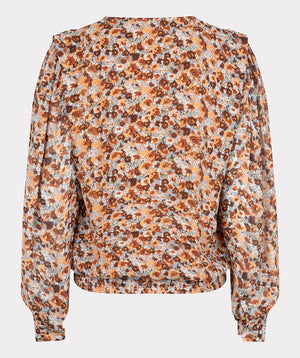 Button Up Smock Blouse | Flower