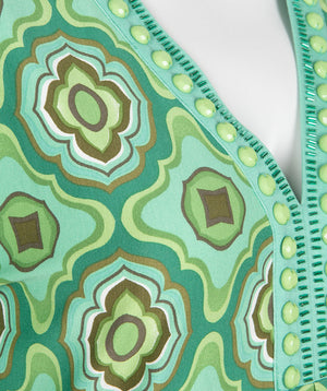 V-Neck Retro Dress | 1970's