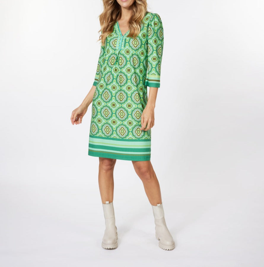 V-Neck Retro Dress | 1970's