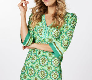 V-Neck Retro Dress | 1970's
