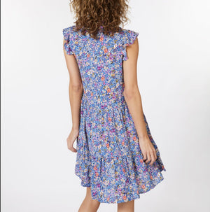 Flutter Sleeve Floral Dress | Print 