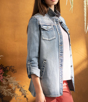 Veston Long Denim Jacket