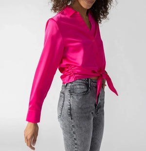 Lover Tie Shirt | Pink