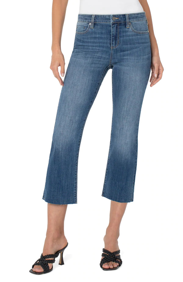 HANNAH CROP FLARE WITH CUT HEM