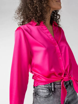 Lover Tie Shirt | Pink