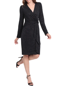Amaia Dress | London Times Galaxy Black