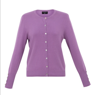 Long Sleeve Button Up Cardi | Lilac