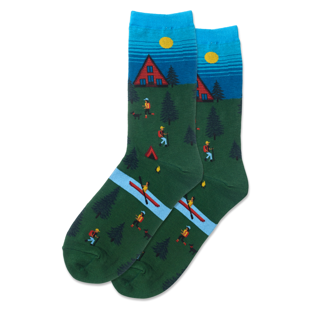 cabin scene socks