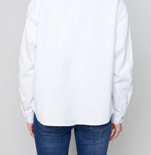 Relaxed denim Jacket | White 
