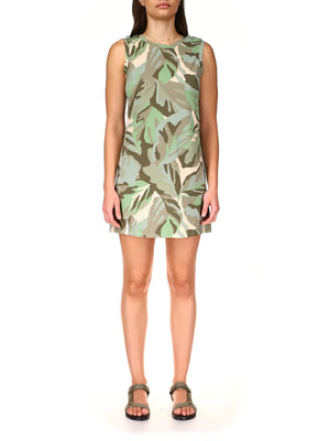 Open Back Tank Dress | Palm Camo