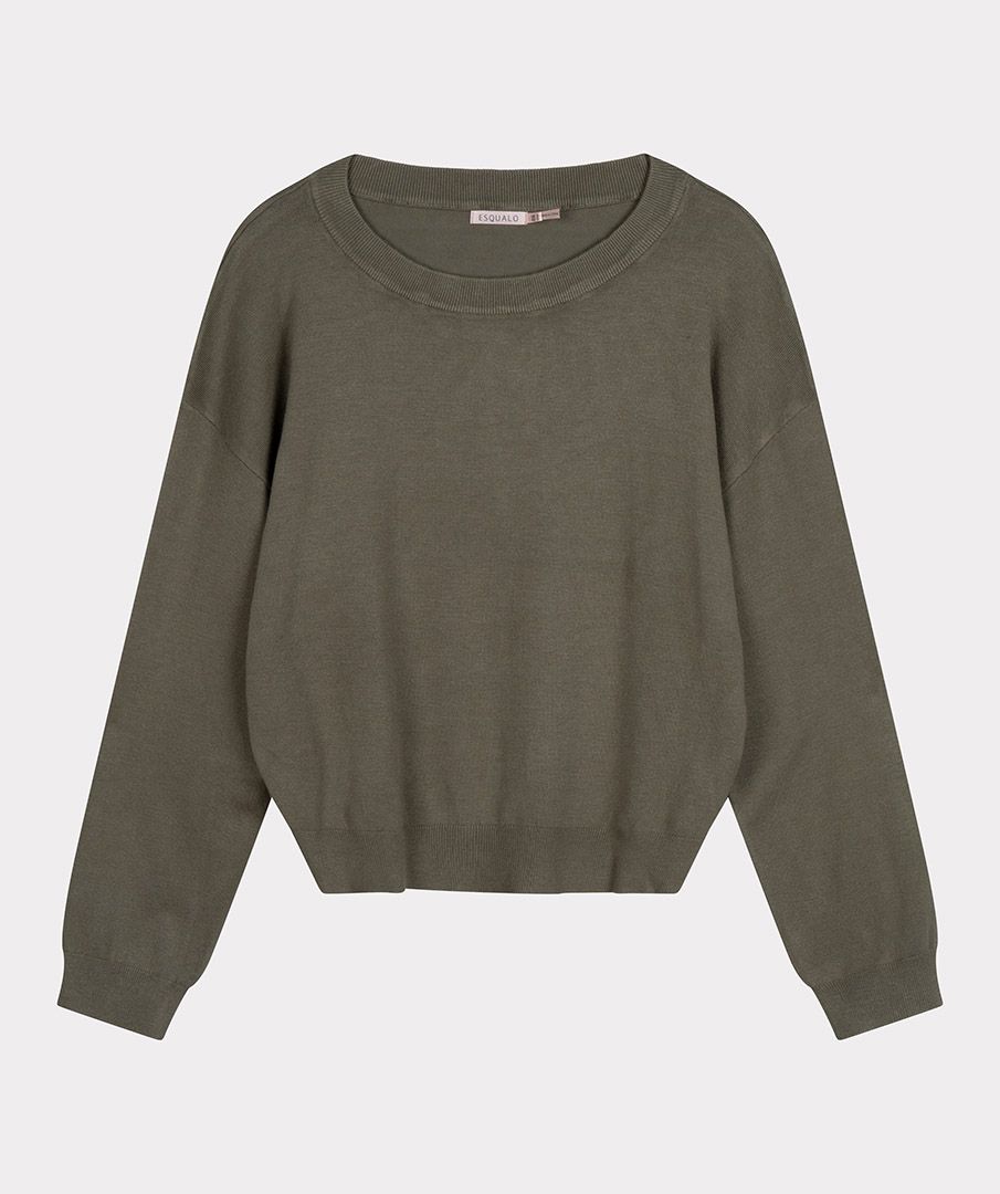 Basic Boxy Sweater | Leafgreen