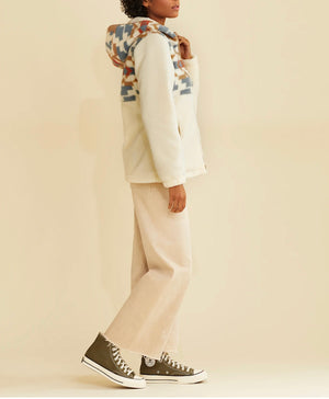 Mariposa-Mix Berber Hoodie | Natural Carico Lake